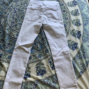 Frame White Denim Skinny Jeans
